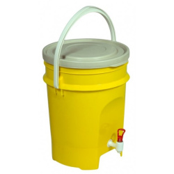 Емкость-контейнер с краном "Контейнер-дезинфектор" ЭМ 15л.желтый